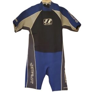 Jet Pilot Mens XXL Freeride Swim Shortie Wetsuit - Black and Blue